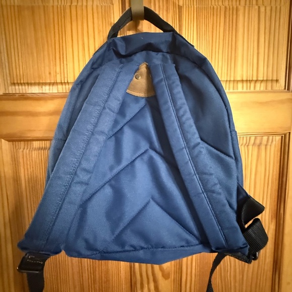 Ultra Rare 90’s Esprit Navy Blue Canvas & Leather Backpack – Like New - Picture 5 of 9